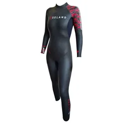 Triathlon Woman Long Sleeve Neoprene Wetsuit Black L Women