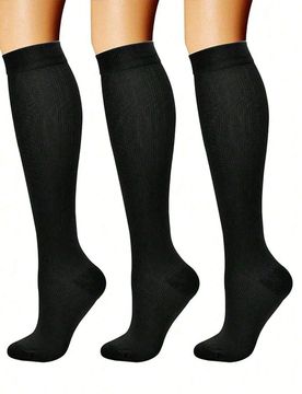 Pares de calcetines de compresión con iones de cobre unisex, calcetines deportivos para hombres y mujeres, calcetines de soporte para adultos para ci