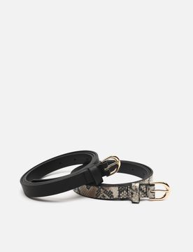 Luanda ceinture double imprimé animal / 90