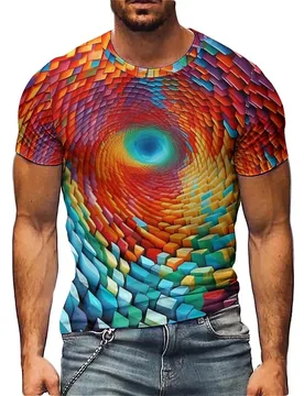 Men's Realistic Christmas Pattern 3D Printed Short-Sleeve T-Shirt - Men's Style, High-Quality Printing - Aliexpress - FashionsVida