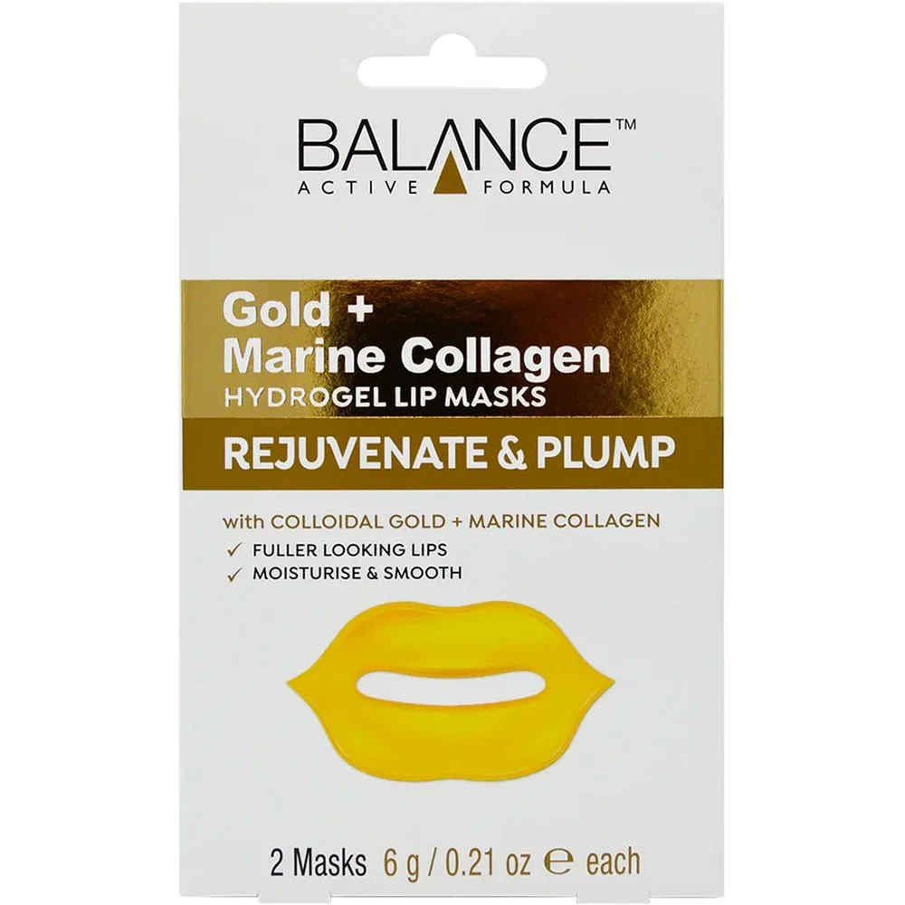 Parches de Labios Formula Gold+Marine Hydrogel 6 g - Balance Active - FashionsVida