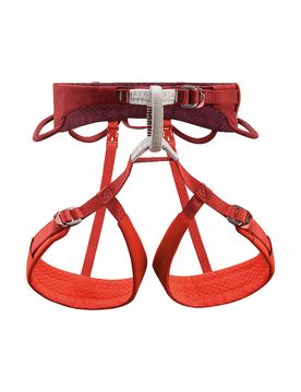 Arnés de escalada Adjama para hombre rojo oscuro L