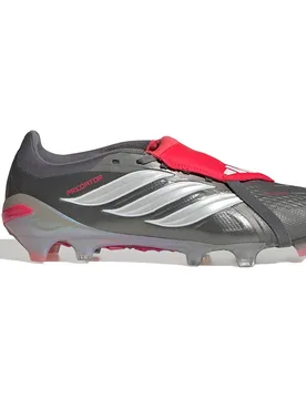 Chaussures De Football Predator Pro Fold-over Tongue Fg Iron Met / Zero Met / Lucid Red EU 41 1/3 - Adidas - FashionsVida
