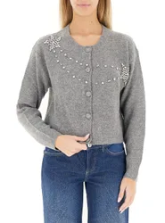 Cardigan girocollo GRIGIO XL