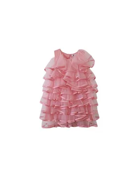 Pink tulle ruffled party dress - Marc Jacobs - FashionsVida