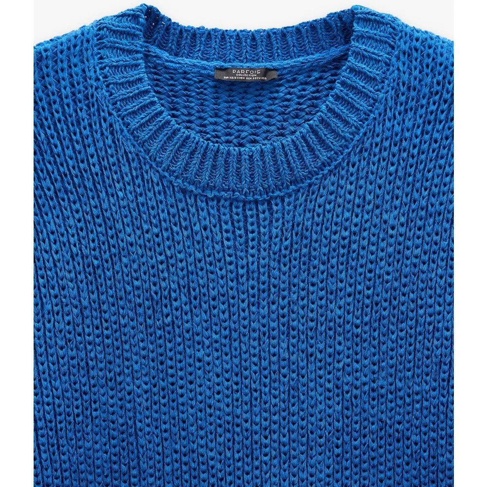 Jersey de mujer de punto de manga corta en liso - Parfois - FashionsVida