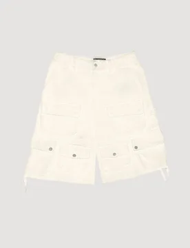 Cargo Shorts Washed Crm - UNTITLED ARTWORKS - FashionsVida