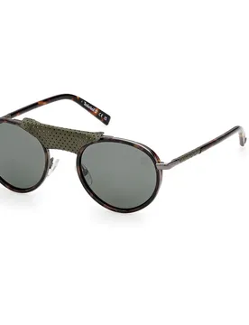 Occhiali Da Sole Polarizzati Tb00090 Dark Havana Green/CAT3