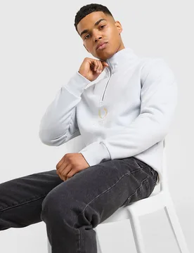 Original Stack 1/2 Zip Sweatshirt - Herren, Blau - male - Size: L - Fred perry - FashionsVida