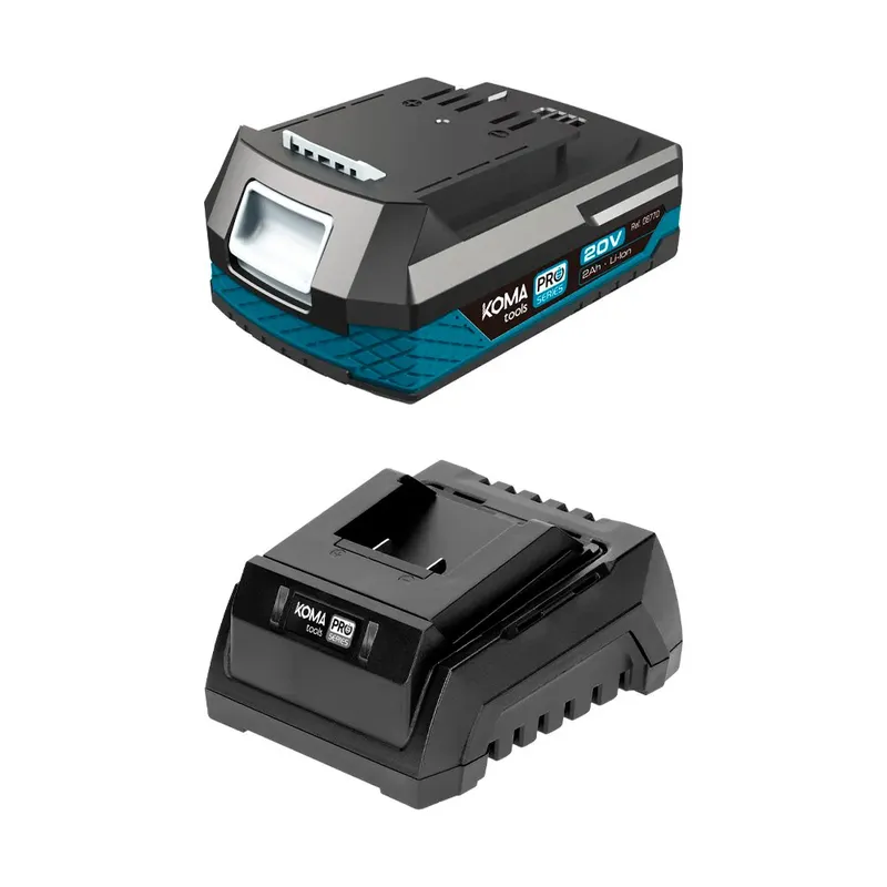 Chargeur Et Batterie 20v 2.0ah (08770) + 20v 60w (08772) Black One Size