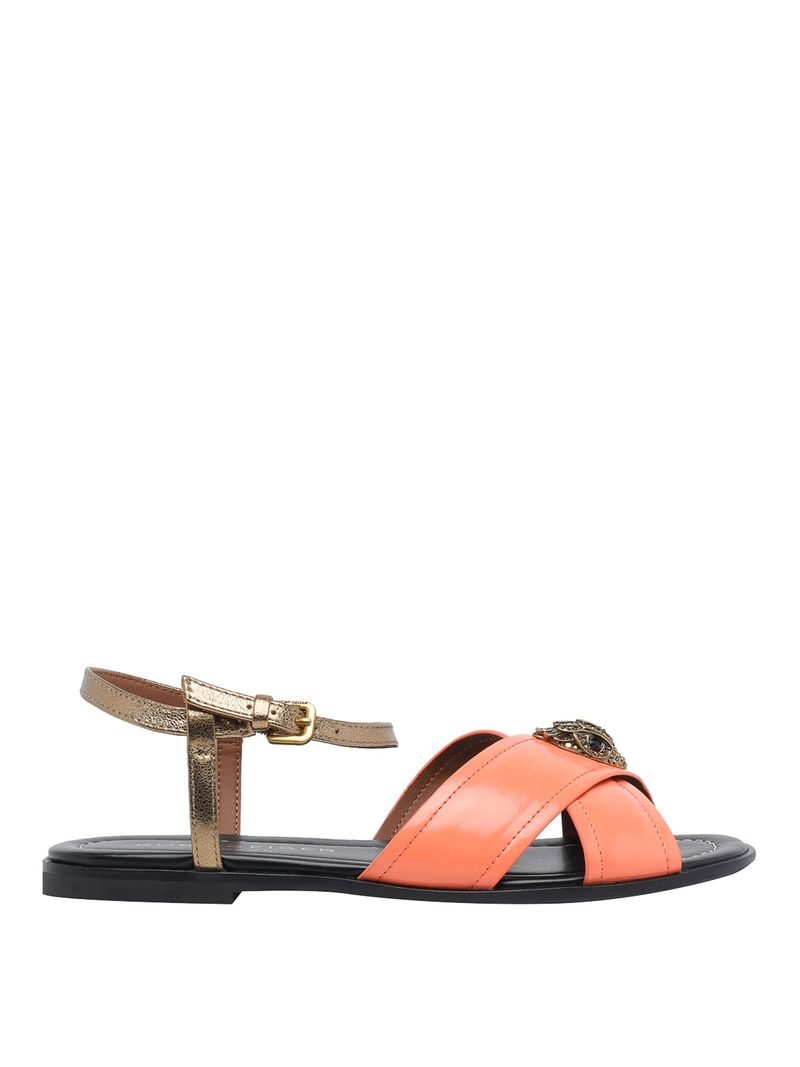 Sandali piatti Orson Cross color pesca