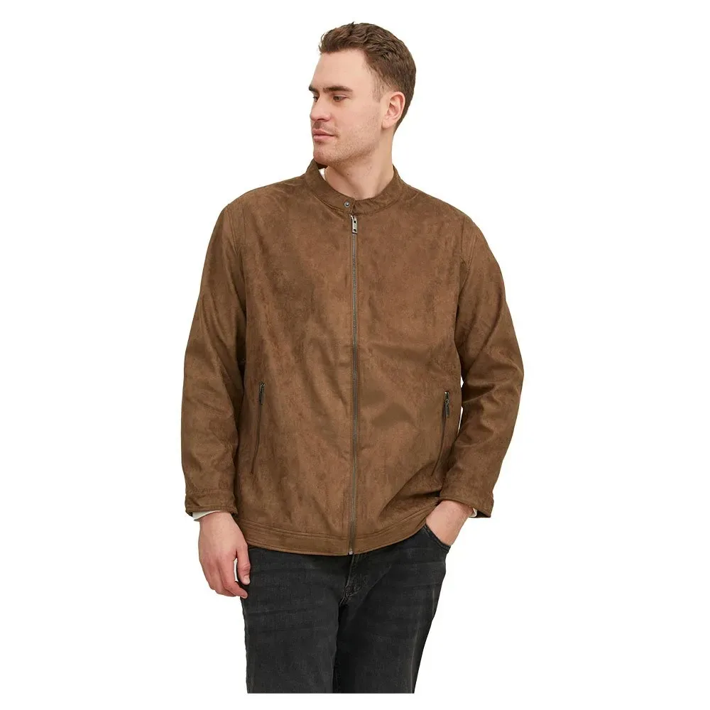 Giacca Rocky Clean Plus Size Cognac 2XL - Jack & jones - FashionsVida