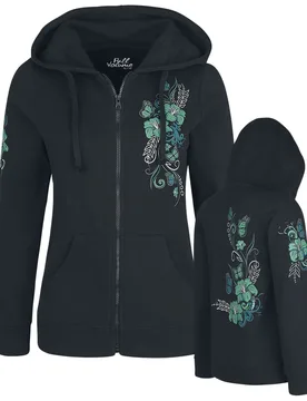 Kapuzenjacke - Freaking Out Loud - S bis 7XL - für Damen - Größe 4XL - schwarz - Frauen - female - Full Volume by EMP - FashionsVida