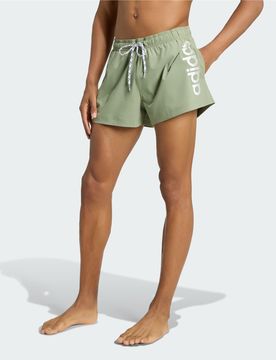 LOGO Stretchy Knit Swim Shorts 3 Inch 3XL Tent Green / White
