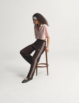 TRACK PANTS KNITTED CROCHET FIREBIRD S Aurora Coffee