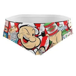 Popeye Art Show Swimming Brief Multicolour L Men