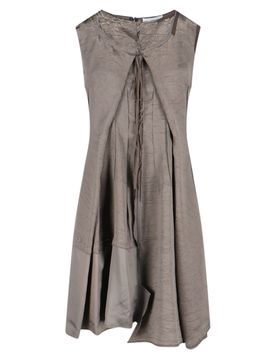 Lightweight Acetate & Viscose Draped Dress