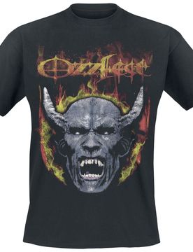 T-Shirt - Devil Face Seam Spray - S bis M - für Männer - Größe S - schwarz - Lizenziertes Merchandise! - Männer - male