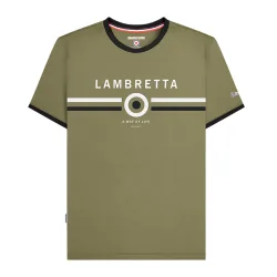 Mens Target Ringer T-Shirt (Khaki) Cotton - Size 4xl