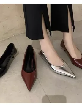 Spring Design Black Woman Pumps Pointed Toe Thin Low Heels Dress Shoes Elegant Party Female Pumps Zapatos De Mujer - Aliexpress - FashionsVida