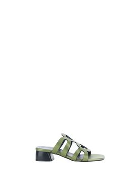 Mules in pelle VERDE 36