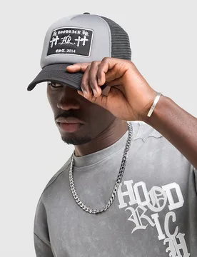 Crosses Trucker Cap - Damen, Grau - female - Size: One Size - Hoodrich - FashionsVida