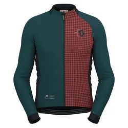 Giacca Rc Pro Warm Remix Gore-tex Infinium™ Windstopper® Aruba Green / Wood Red