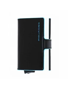 Portacarte Blue Square Nero Pelle - PP5472B2R-N - Piquadro - FashionsVida