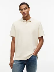 TJM REG WASHED WAFFLE POLO EXT male