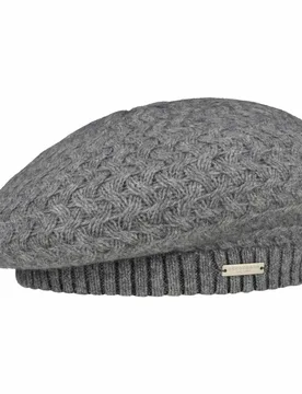Yakina Merino Knit Beret by - grey - Damen - Size: One Size - Seeberger - FashionsVida