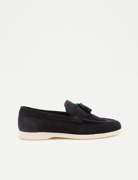 Mocasines de hombre realizados en ante con borlas - Emidio Tucci - FashionsVida