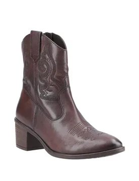 Women's Wynn Stitch Boot in Chocolate Size: 5 - Chocolate - Size: 5 - Hush puppies - FashionsVida