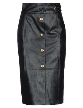 Falda midi Mujer Negro 34 Mujer