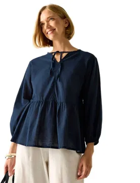 Blusa A Maniche 3/ Primden Navy 44 - Regatta - FashionsVida