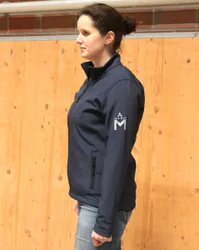 Mecklenburger Damen Softshelljacke, navy L