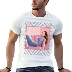 Jules Leblanc T-Shirt Basic Short Sleeve Cotton Blend T-Shirt