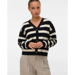 Cardigan abotonado de mujer de punto suave