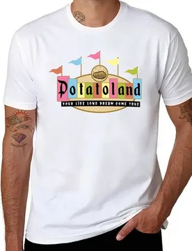 Potatoland Retro Sign T-Shirt funny t shirts cotton t shirts for man cotton soft T-Shirt - Aliexpress - FashionsVida