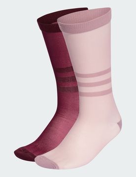 CALZE SHEER HIGH CREW 2 PAIA 40-42 Sandy Pink / Shadow Red