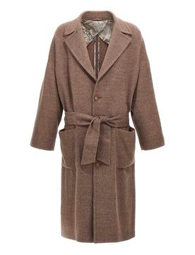 Etro Cappotto monopetto in lana