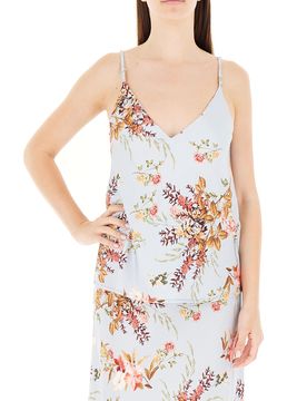 Top scollo V AZZURRO CHIARO M