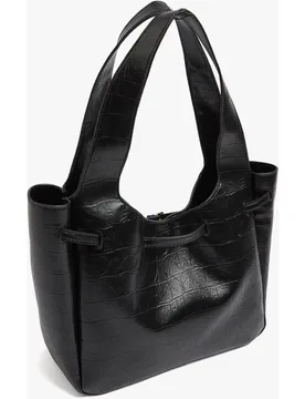 Shopper con cierre de cremallera en liso - Parfois - FashionsVida
