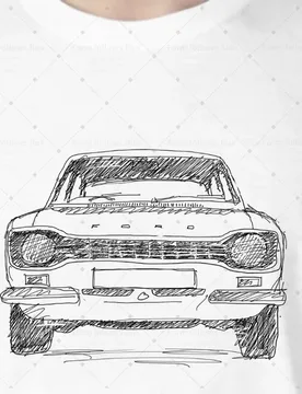 Men T-Shirt Hoodie Mk 1 Classic US Car Brand Escort Back in the day Cars Dads Father's Day Hand Drawn Comic style Unisex S - Aliexpress - FashionsVida