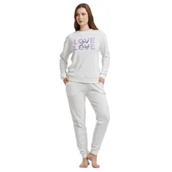 Pyjama à Manches Longues Avignon Latte S