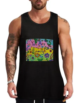 You are enough Tank Top Casual Graphic Tank Top Print Design Sleeveless Top - Aliexpress - FashionsVida