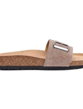 Women's 'Sora' Slip-On Mules in Medium Beige Size: 3 - Medium Beige - Size: 3 - Hotter - FashionsVida