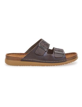 Ciabatte Marroni In Vera Pelle da Uomo 9303 42