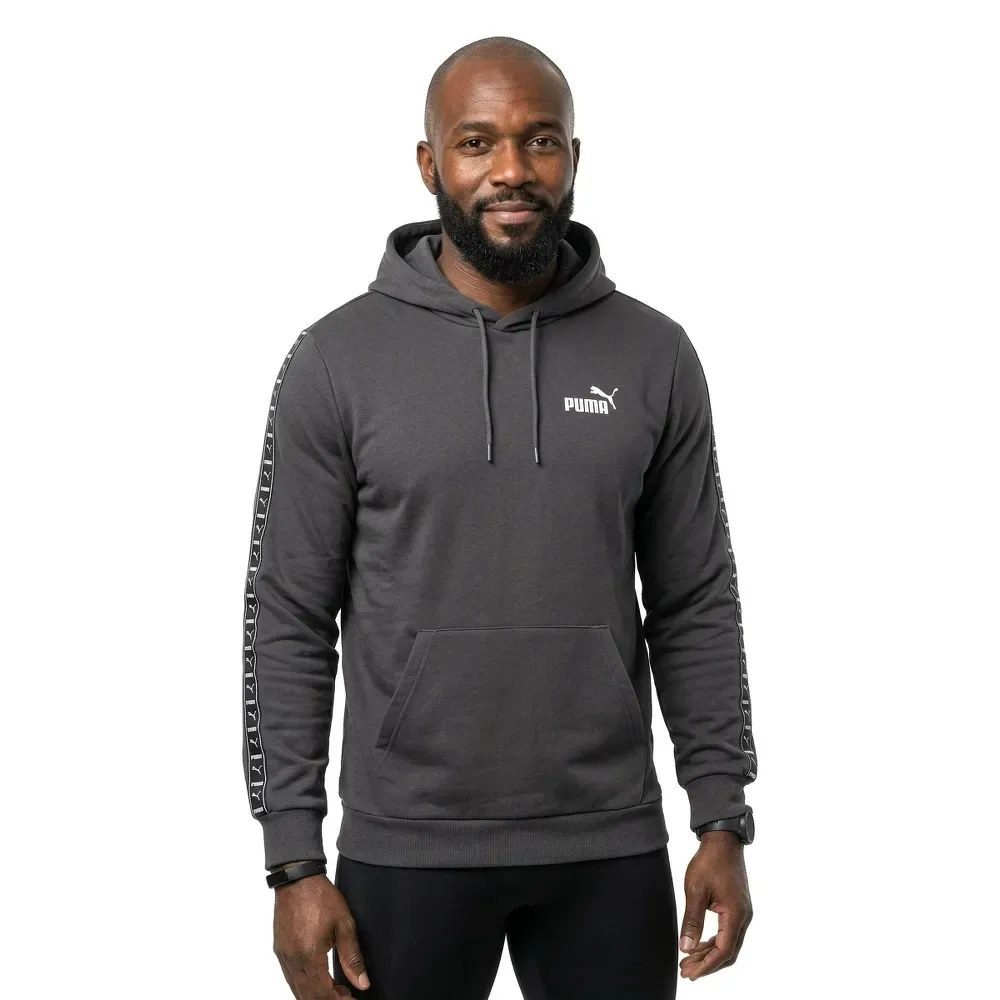 Sweat à Capuche Ess Tape Dusky Grey XL - Puma - FashionsVida