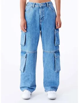 Womens Stream Sky Retro Donna Multi Cargo Pant - Female - Blue - W28 L32 - Dr. Denim - FashionsVida