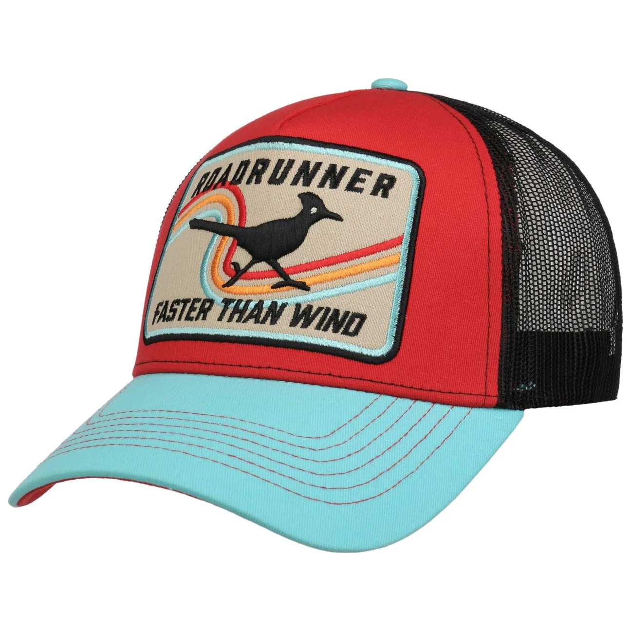 Faster Than Wind Cap by - blue-red - Size: One Size - King Kerosin - FashionsVida